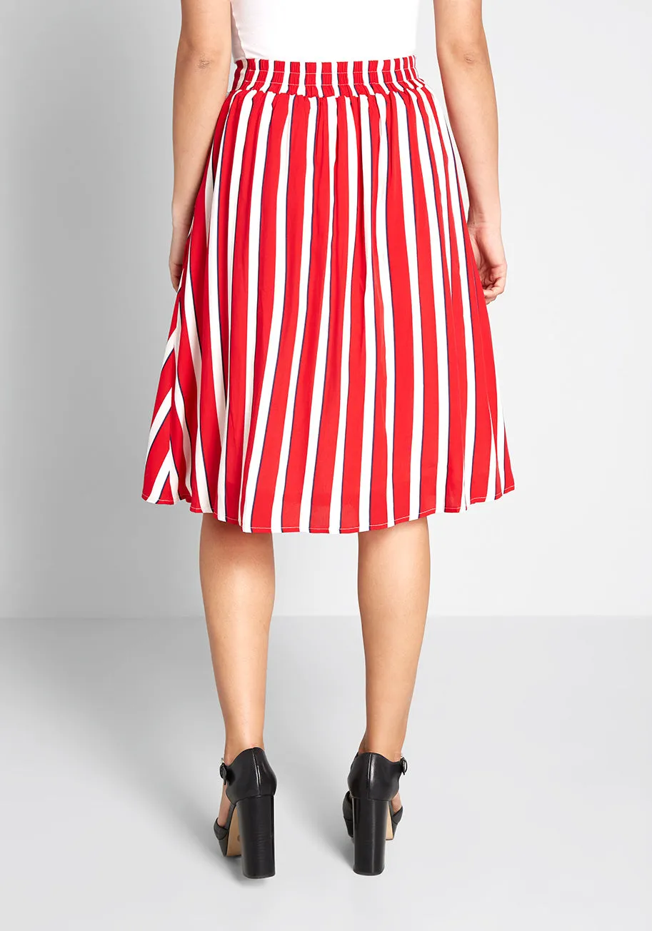 Modcloth X Collectif A Shore Thing A-Line Skirt sold by Modcloth product image thumbnail 2