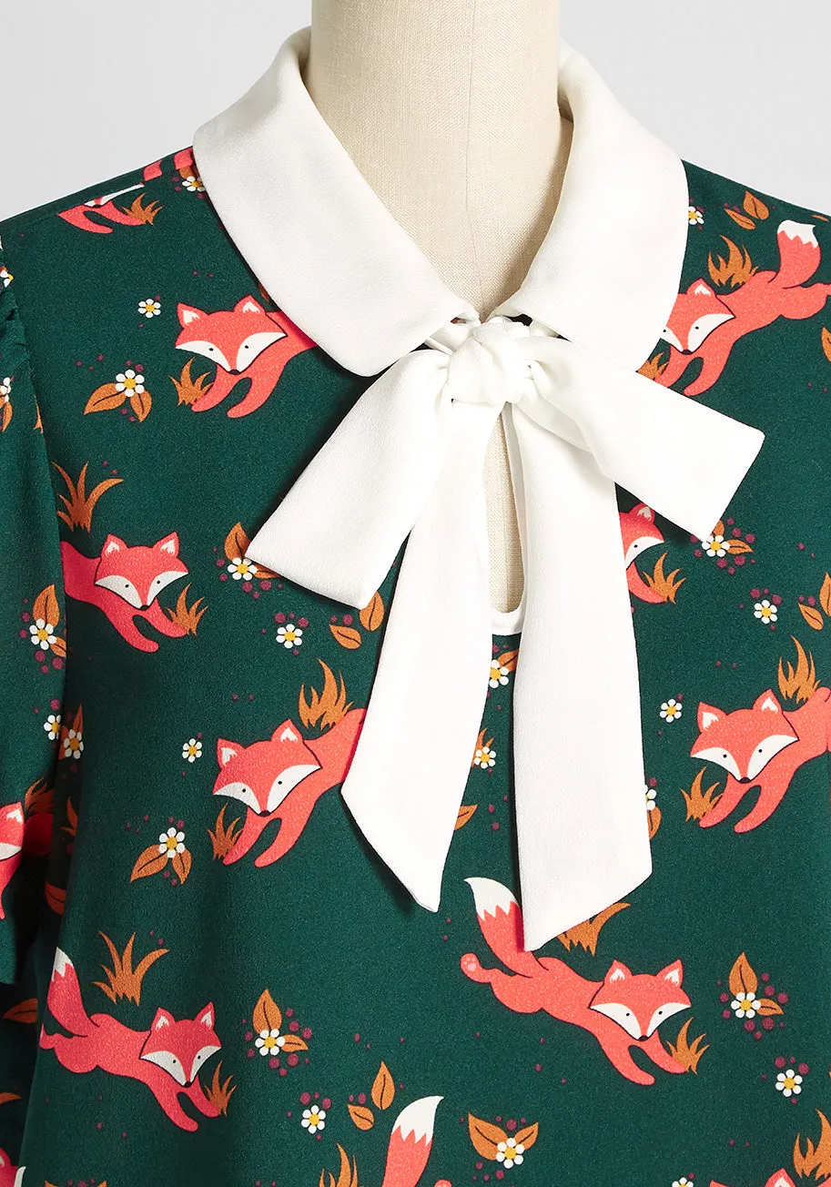 Positive First Impressions Tie-Neck Blouse sold by Modcloth product image thumbnail 3