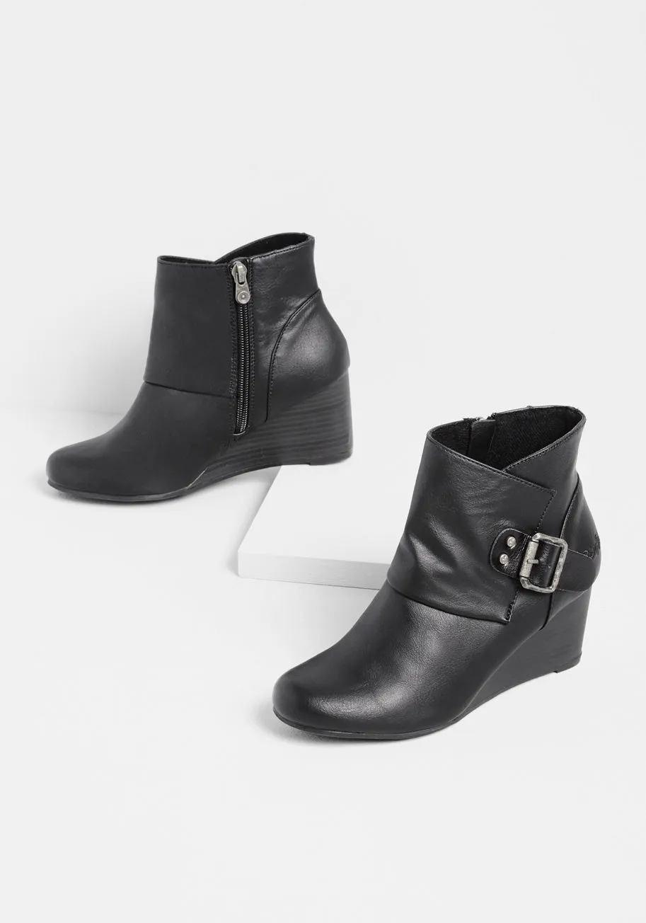 Living on the Wedge Bootie sold by Modcloth