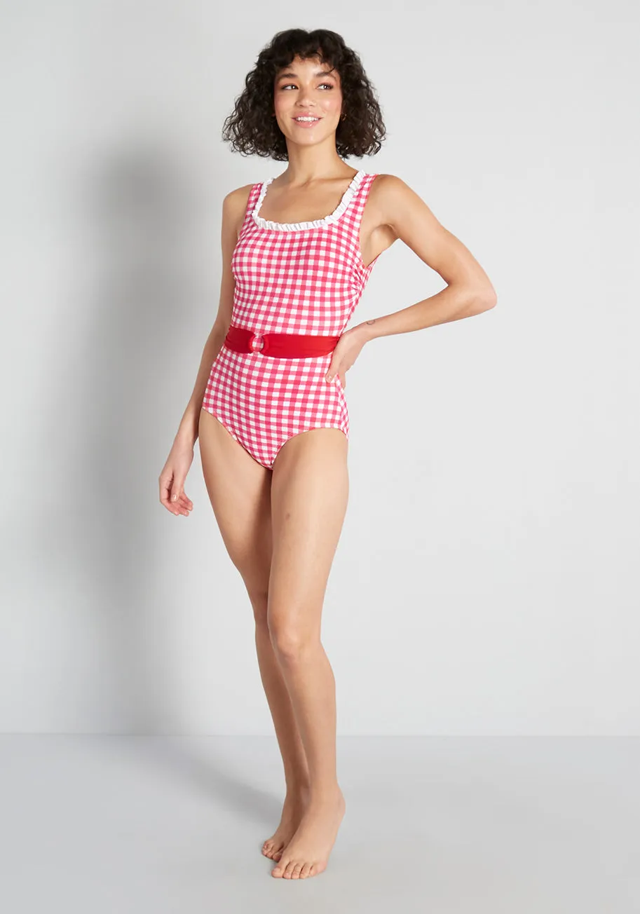 The Peggy Sue One-Piece Swimsuit sold by Modcloth product image thumbnail 3