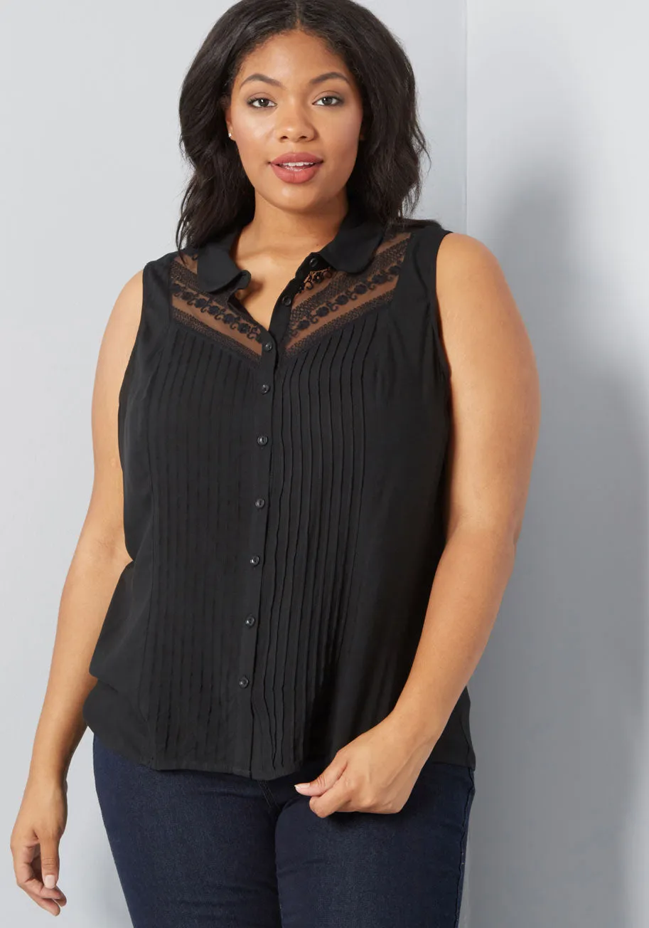 Winsome in the Willows Sleeveless Top in Black sold by Modcloth product image thumbnail 4