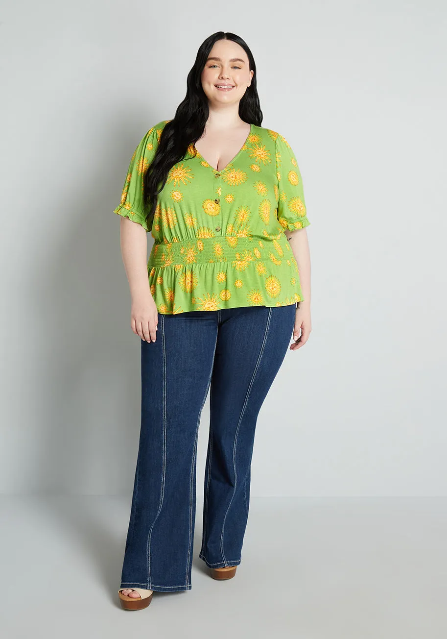 An Affinity For Fun Blouse (Final Sale) sold by Modcloth product image thumbnail 3