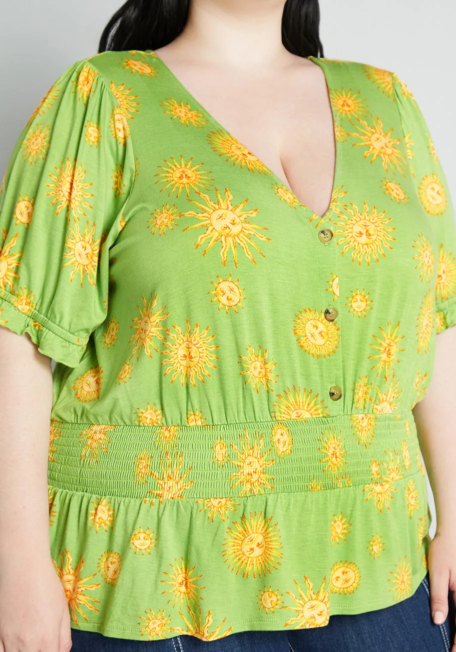 An Affinity For Fun Blouse (Final Sale) sold by Modcloth product image thumbnail 4