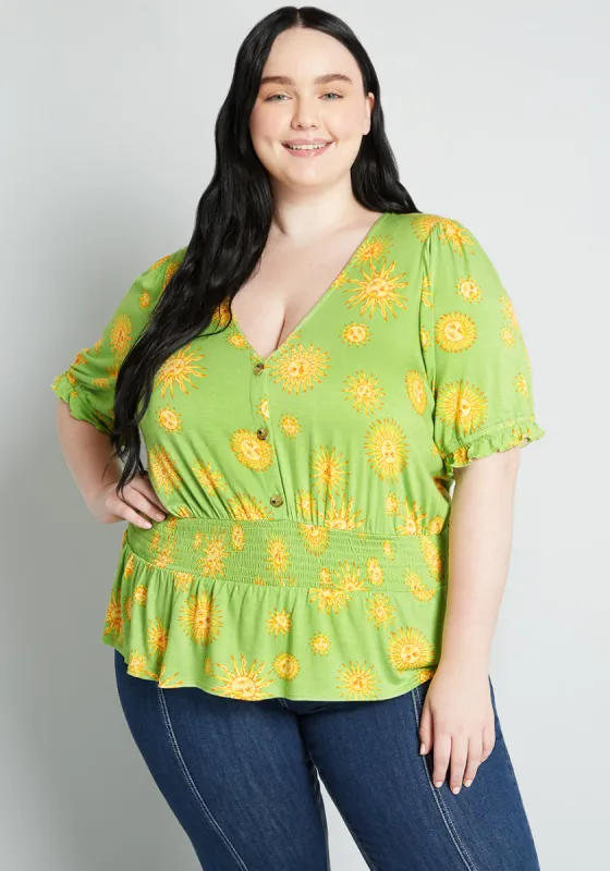 An Affinity For Fun Blouse (Final Sale) sold by Modcloth