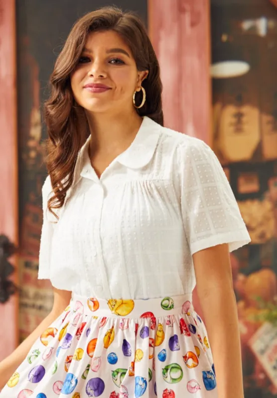 Made For Merriment Button-Up Top sold by Modcloth