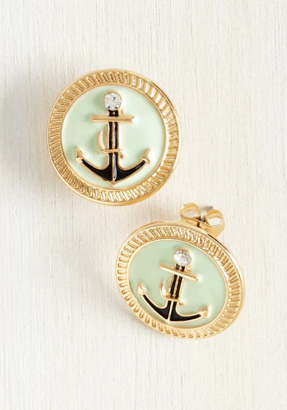 Sail Aweigh Earrings sold by Modcloth