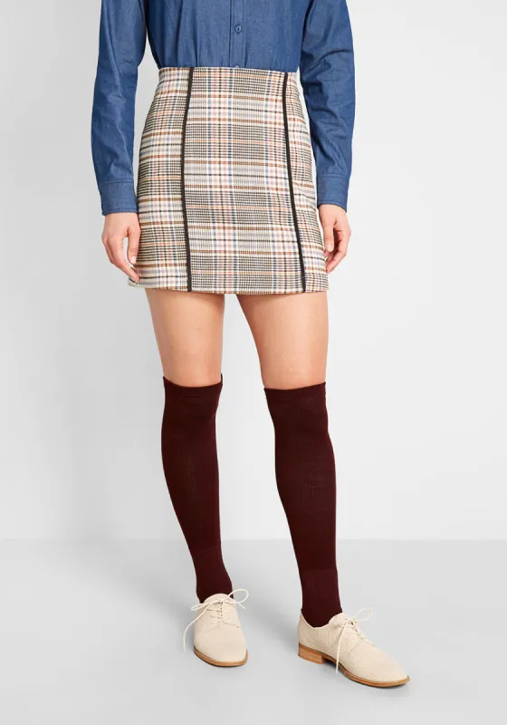 The Bottom Line Mini Skirt sold by Modcloth