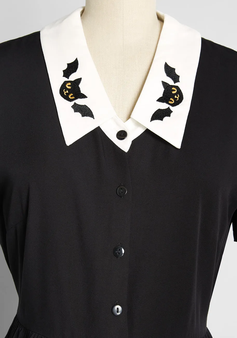 ModCloth x Dangerfield When Bats and Cats Collide Dress sold by Modcloth product image thumbnail 3