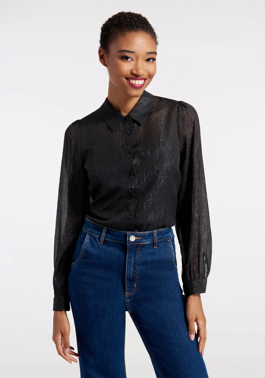 Shimmering Rainfall Button-Up Blouse (Final Sale) sold by Modcloth product image thumbnail 2