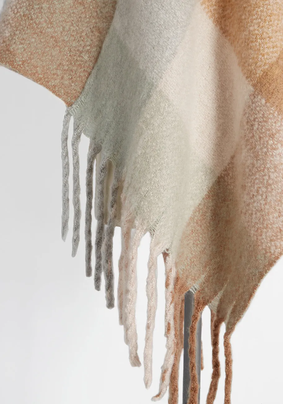 Pastel Plaid Dreams Knit Poncho sold by Modcloth product image thumbnail 3