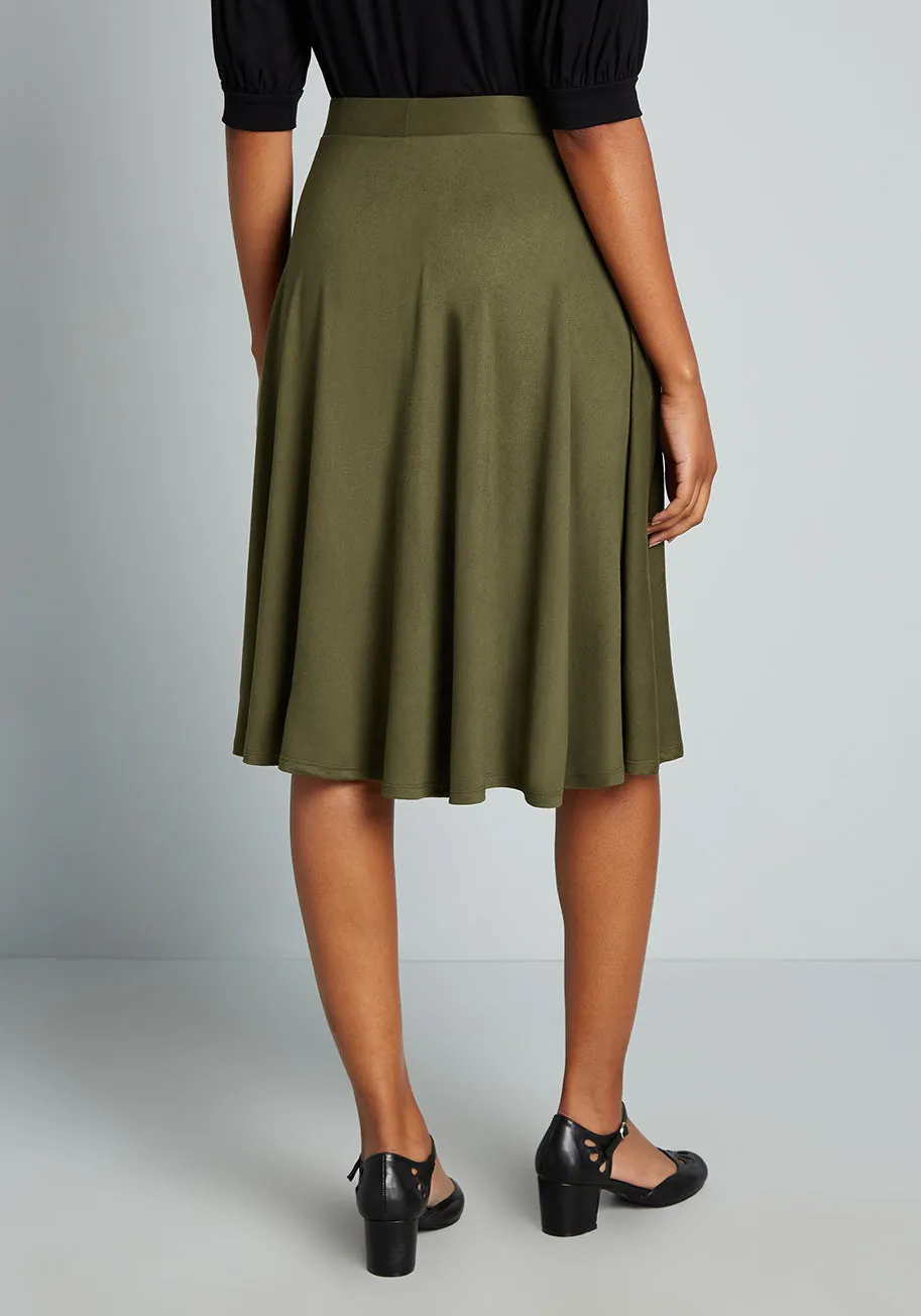Excellence Attained Knit A-Line Skirt sold by Modcloth product image thumbnail 2