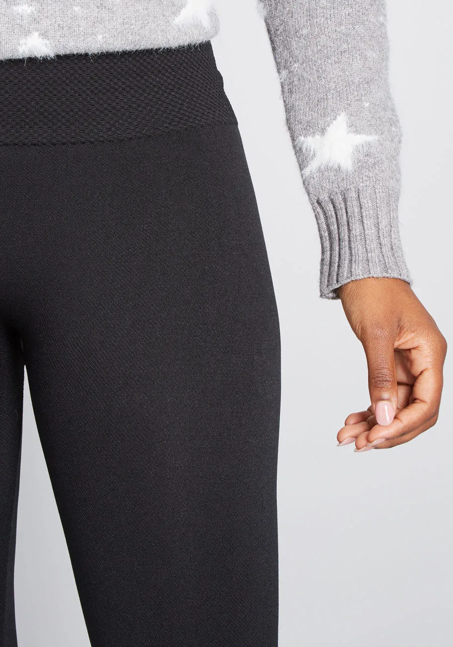 Heed Your Warming Fleece-Lined Leggings in Black sold by Modcloth product image thumbnail 4