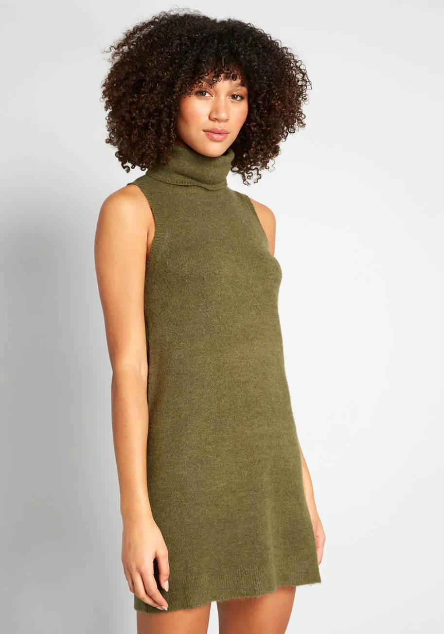 Cozy Thoughts Turtleneck Sweater Dress sold by Modcloth