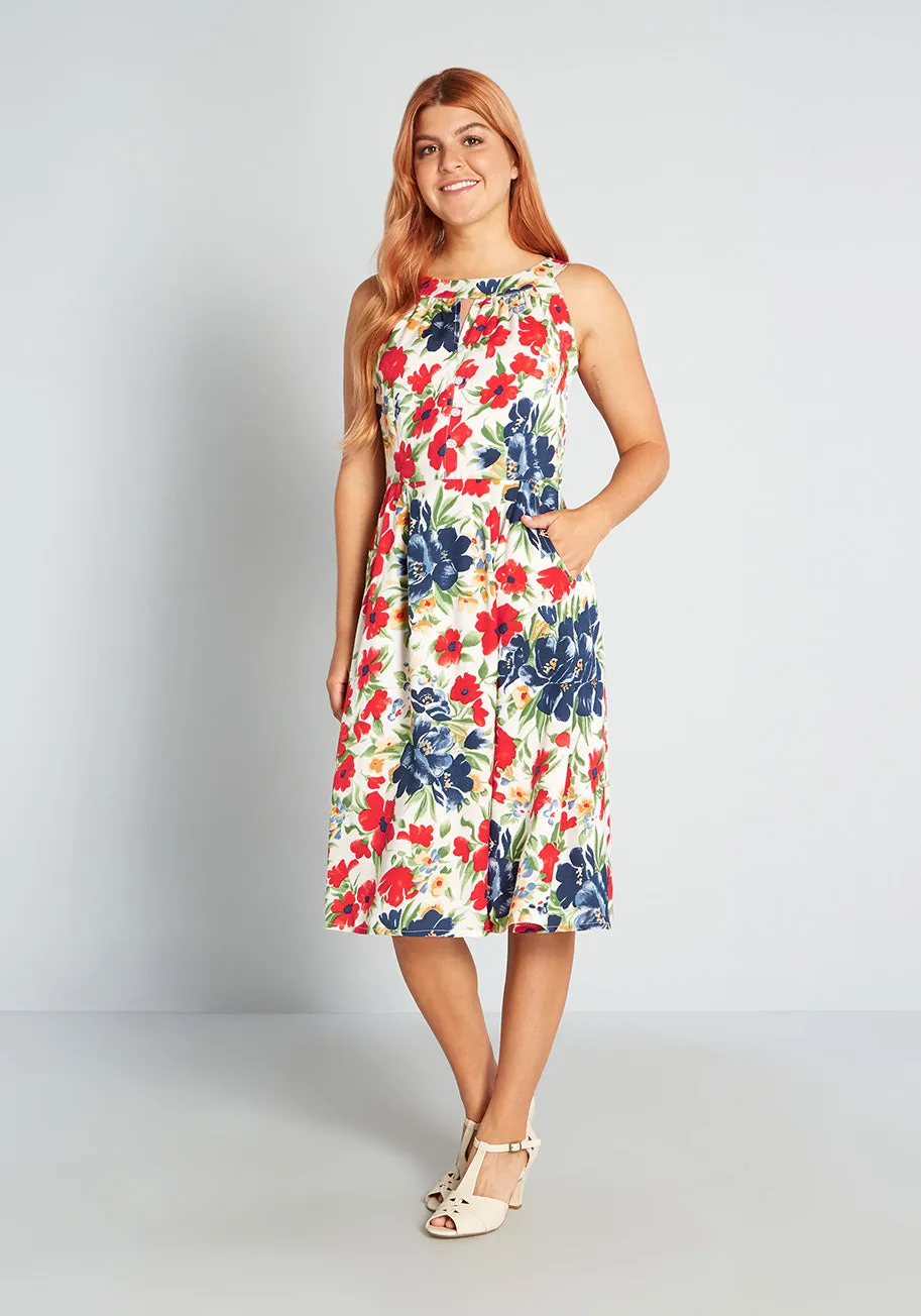 Gala in the Garden Midi Dress sold by Modcloth product image thumbnail 3