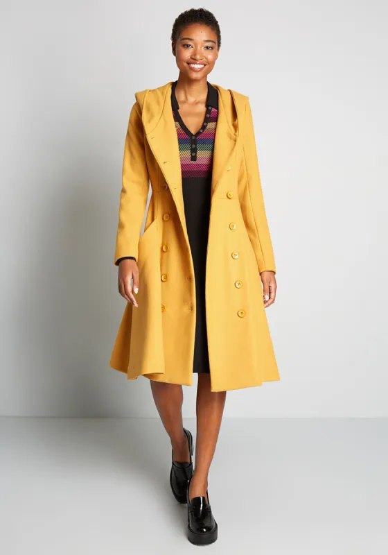 Shining So Brightly Swing Coat sold by Modcloth