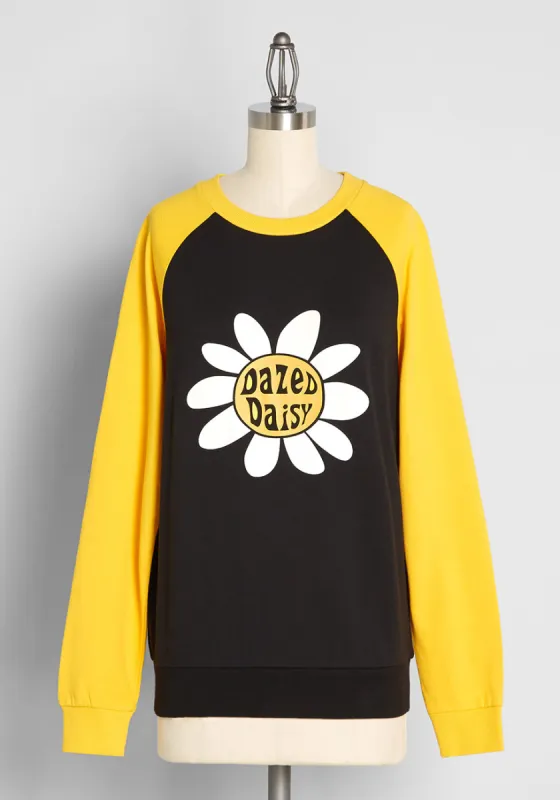 Dazed Daisy Days Raglan Sweatshirt made by Dangerfield