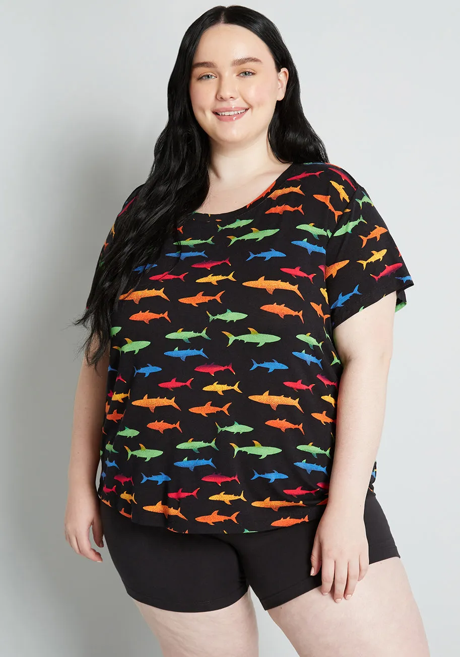 Instant Hit Relaxed Fit T-Shirt sold by Modcloth