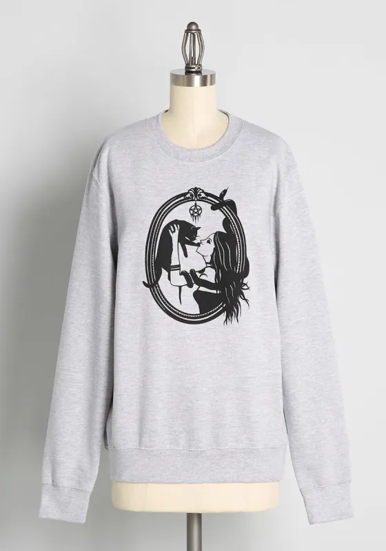 My Shadow Side Graphic Sweatshirt sold by Modcloth