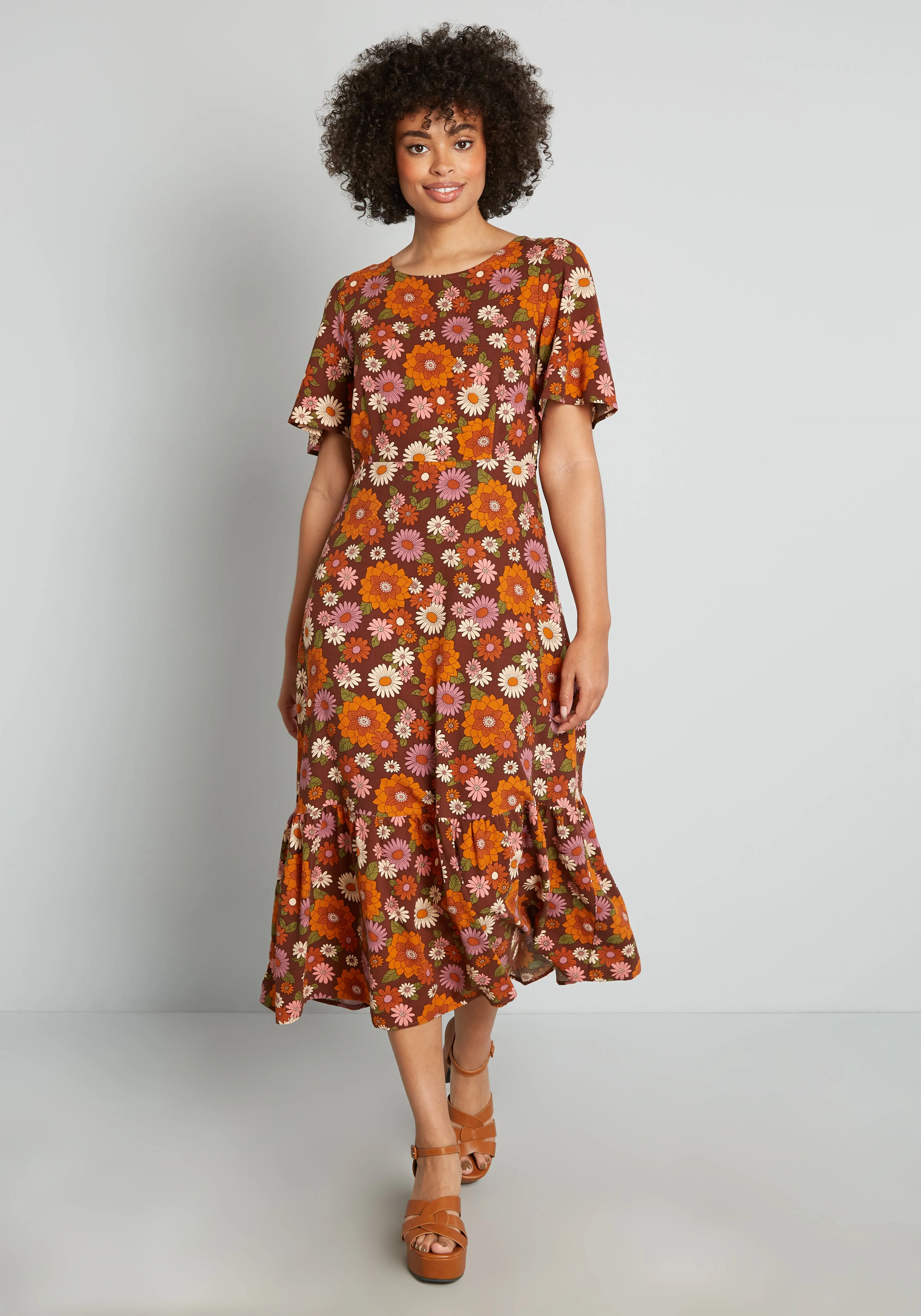 That 70's Glow Midi Dress sold by Modcloth product image thumbnail 3