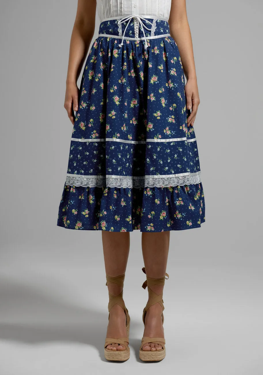 GUNNE SAX for ModCloth Rustic Romance Corselette Midi Skirt sold by Modcloth product image thumbnail 3