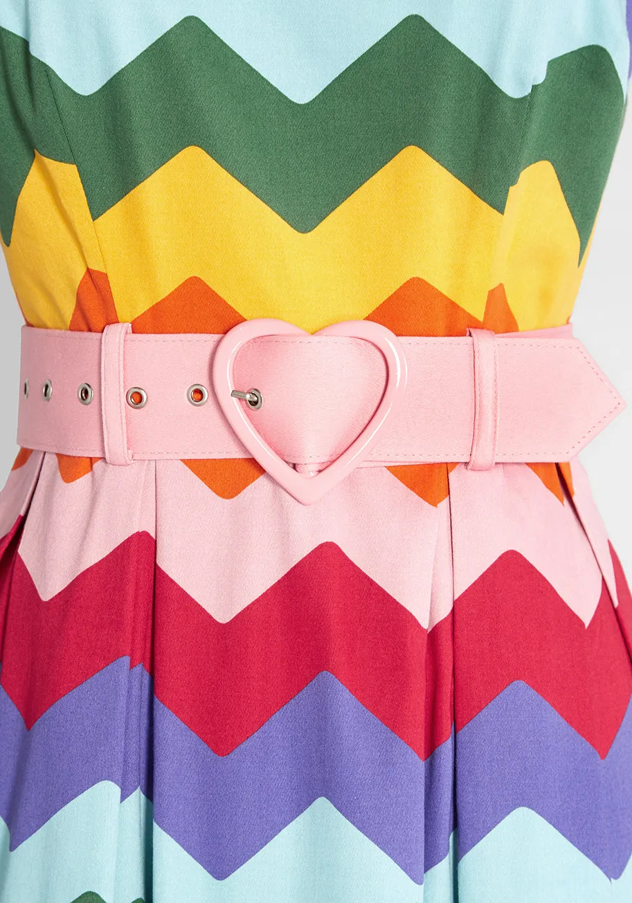 Chevron Elation Swing Dress sold by Modcloth product image thumbnail 3