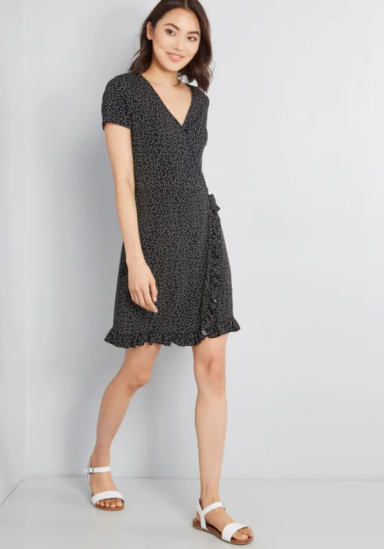 Chance Encounter Faux Wrap Dress sold by Modcloth