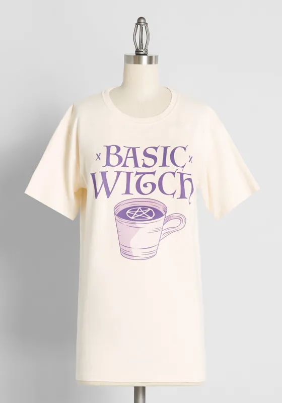 Basic Witch Graphic Tee sold by Modcloth