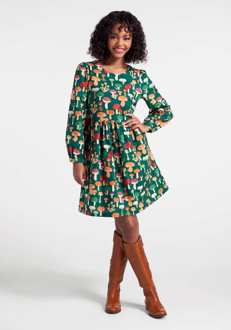 Gimme Some Shroom A-Line Dress sold by Modcloth