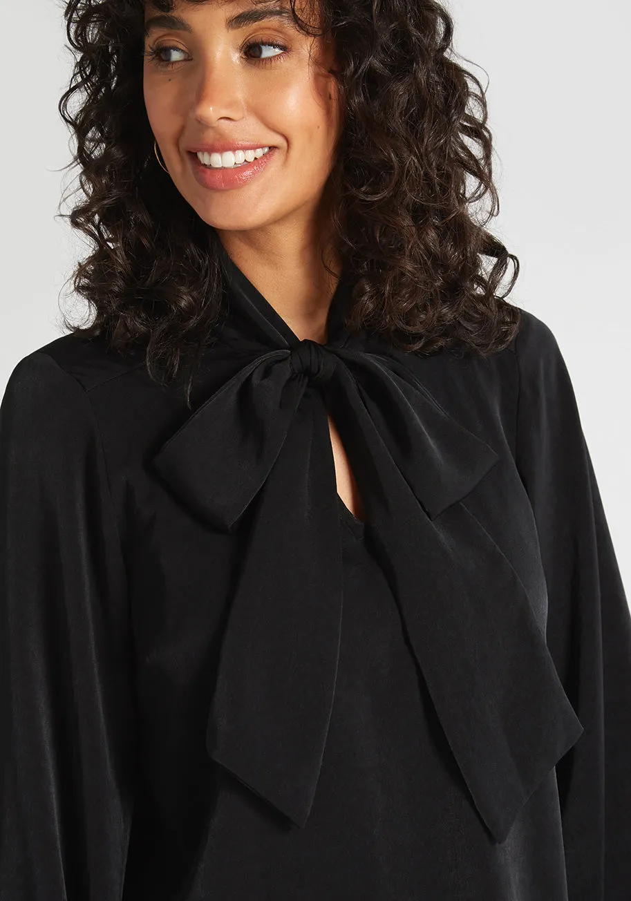 Present and Polished Tie-Neck Blouse sold by Modcloth product image thumbnail 4