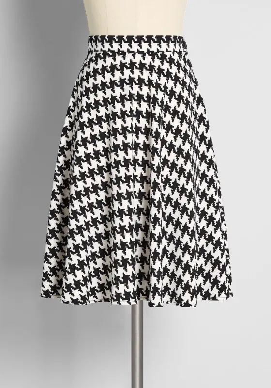 Amazing By Contrast A-Line Skirt sold by Modcloth