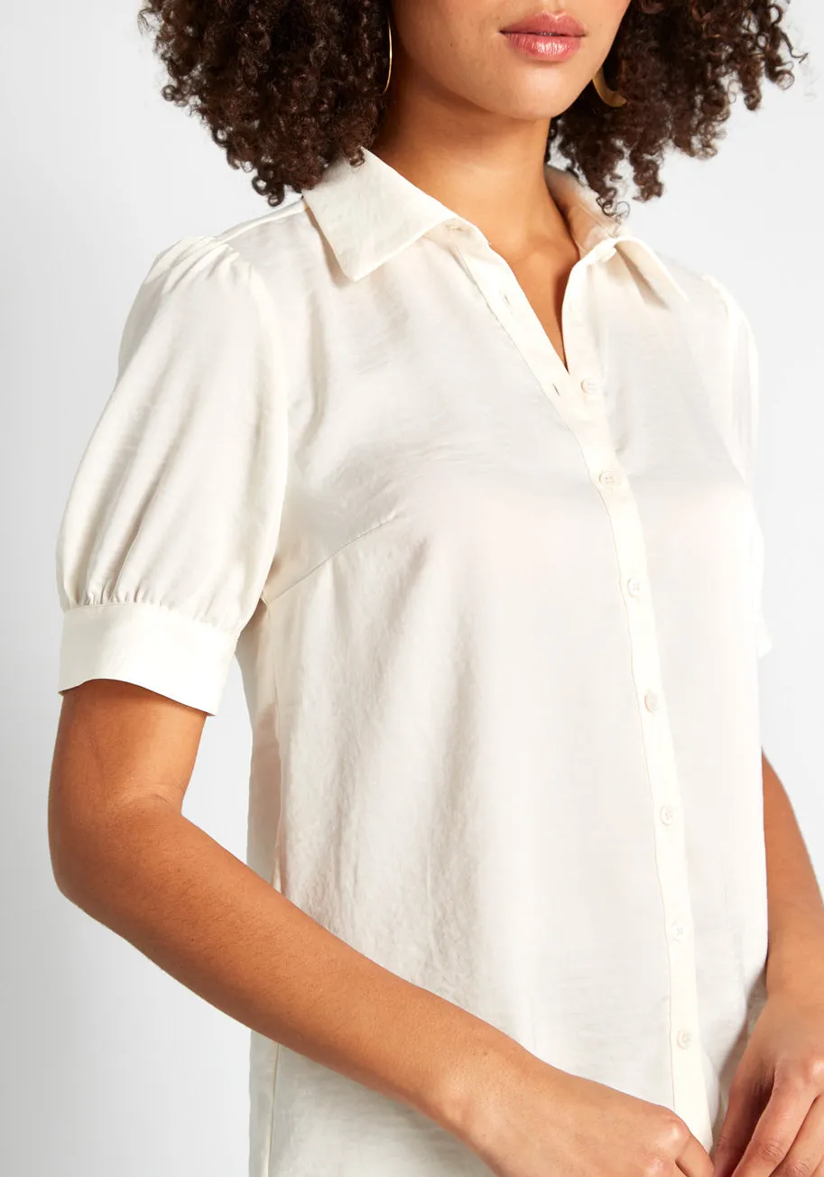 Undeniably Inspired Short Sleeve Blouse sold by Modcloth product image thumbnail 4