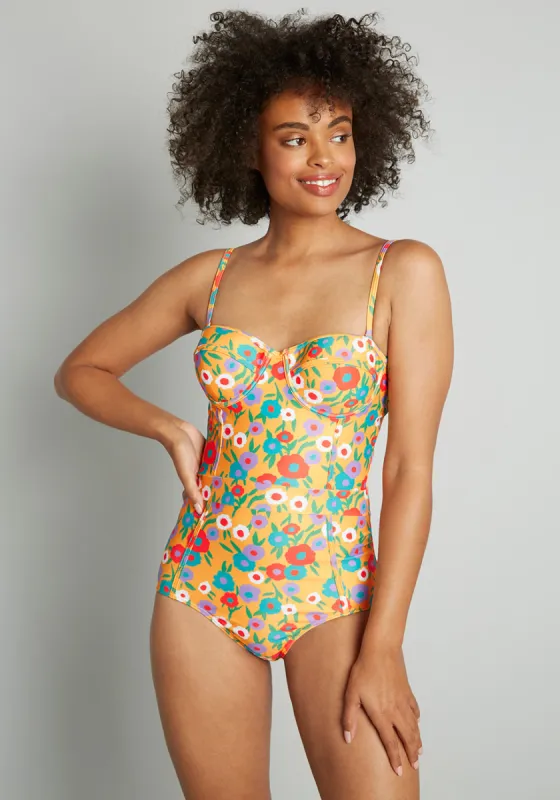 The Pippa One-Piece Swimsuit sold by Modcloth