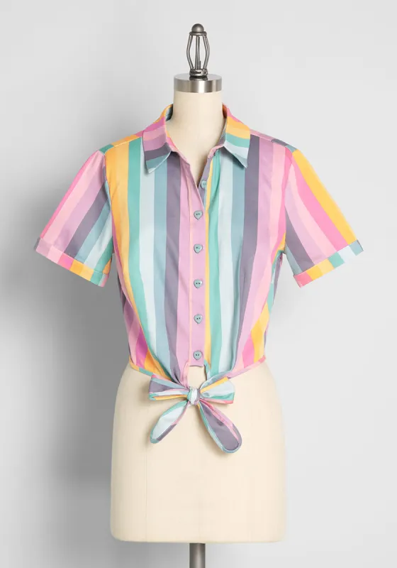 How Sweet? Berry Sweet Tie-Waist Top made by Collectif