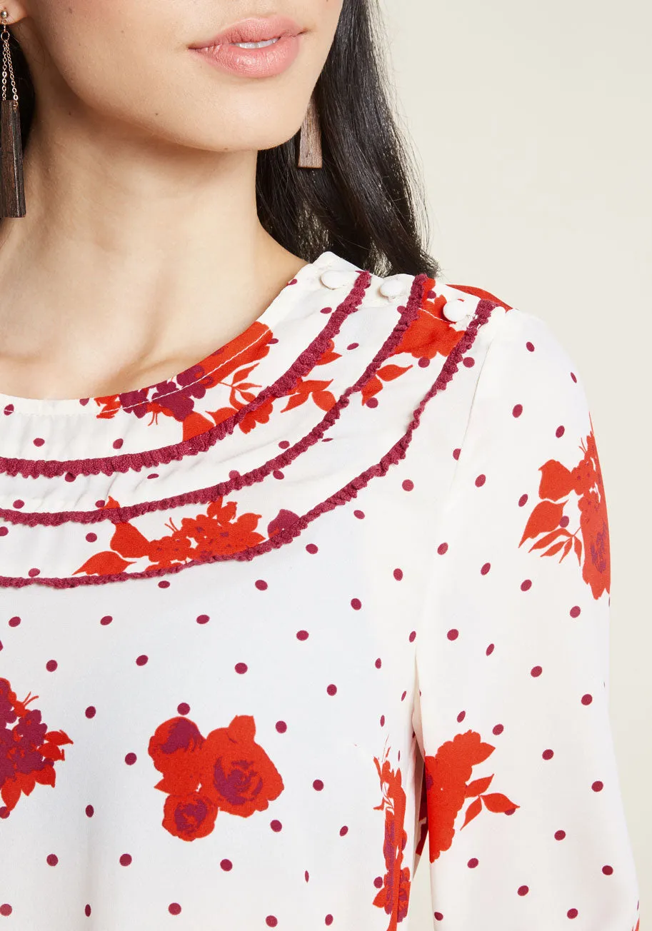 Retro Refresh Long Sleeve Top in Print Mix sold by Modcloth product image thumbnail 4
