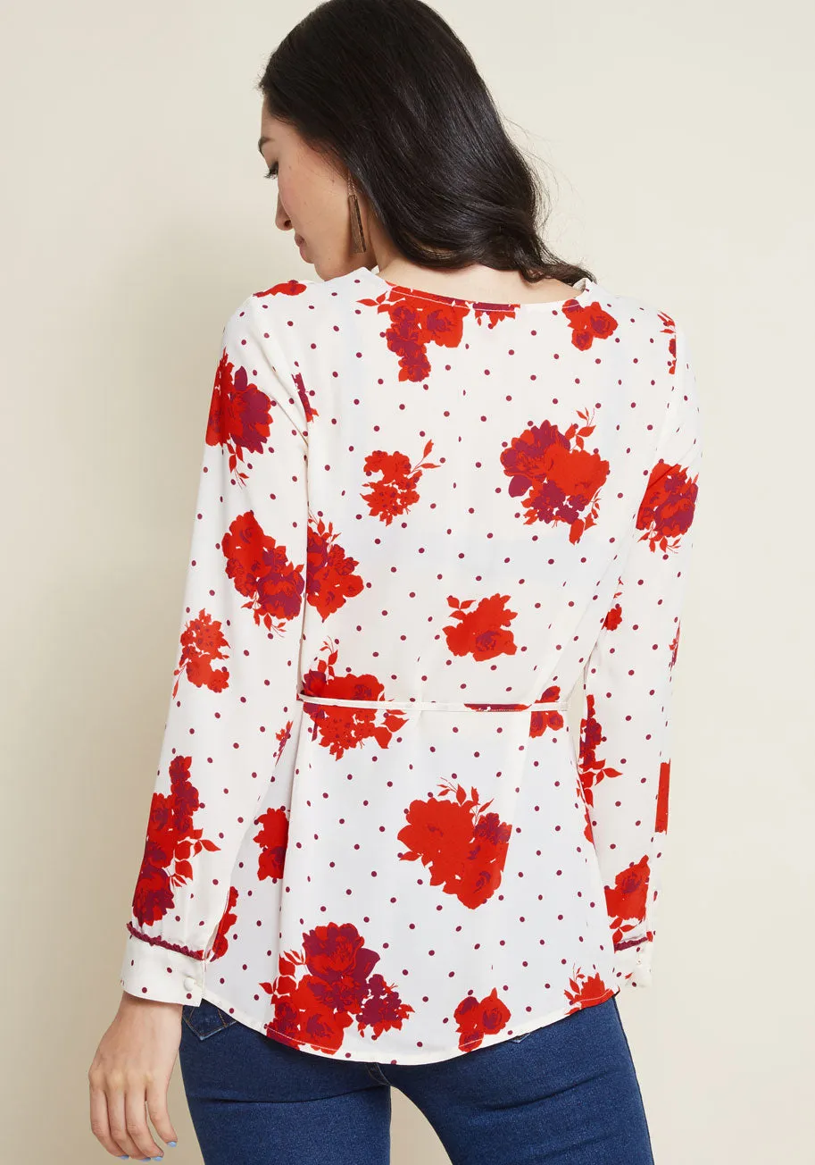Retro Refresh Long Sleeve Top in Print Mix sold by Modcloth product image thumbnail 2