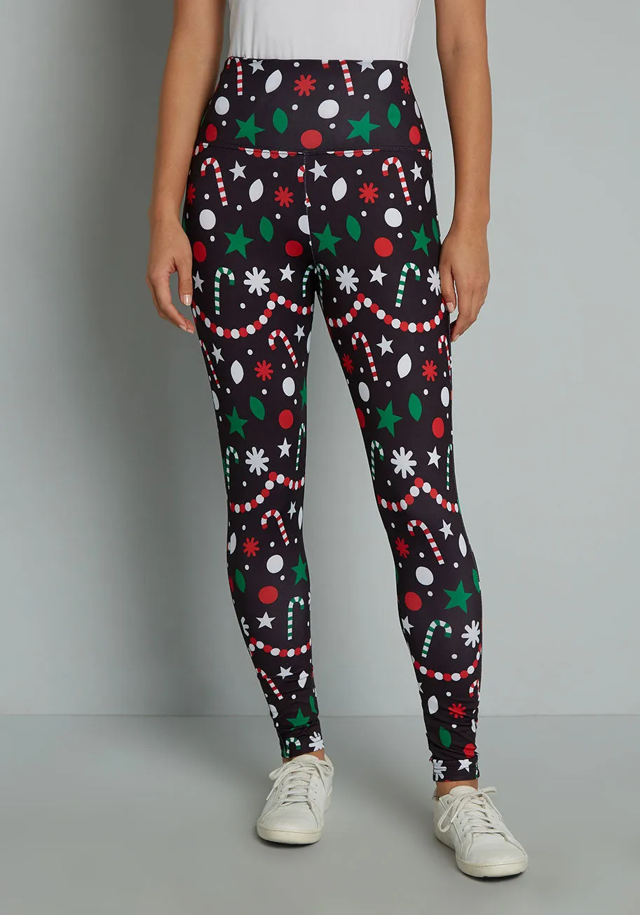 Christmas Confetti Leggings sold by Modcloth