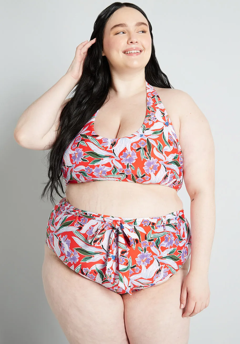The JoJo High-Waisted Bikini Bottom (Final Sale) sold by Modcloth