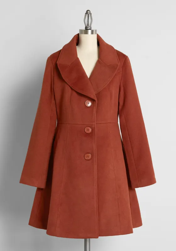 Bring On the Chill Coat sold by Modcloth