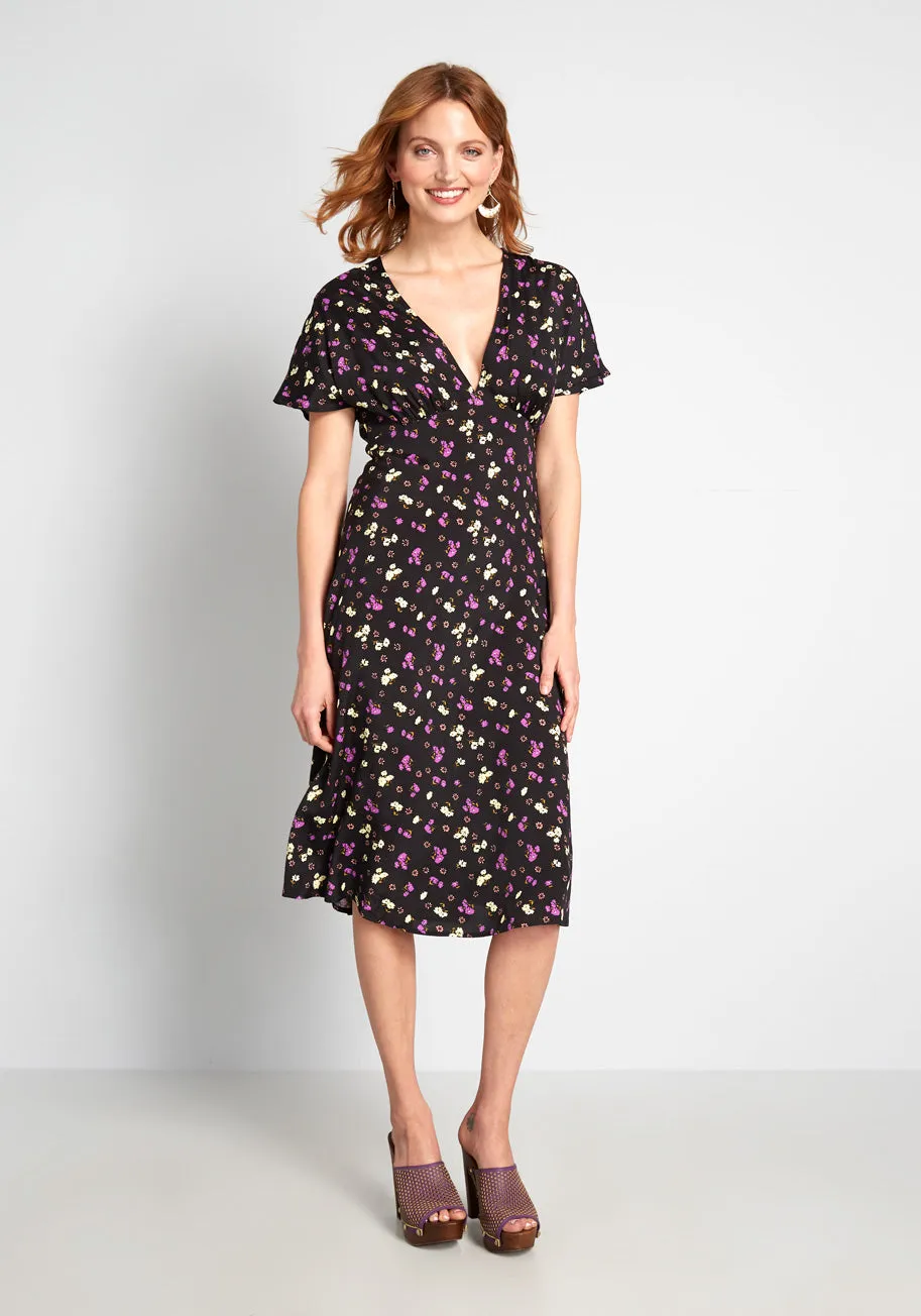 Take the Plunge Midi Dress sold by Modcloth product image thumbnail 3