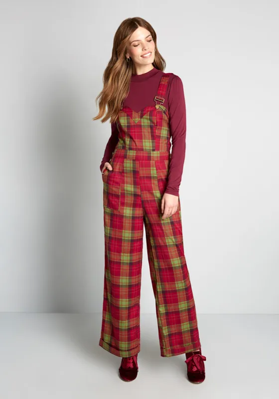 A Holiday Away Overalls sold by Modcloth