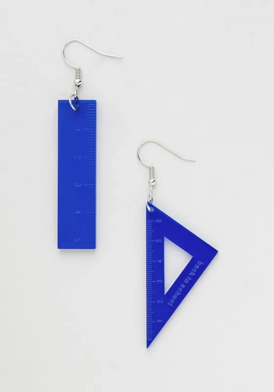 Geometry Rules! Asymmetrical Dangle Earrings made by Modcloth