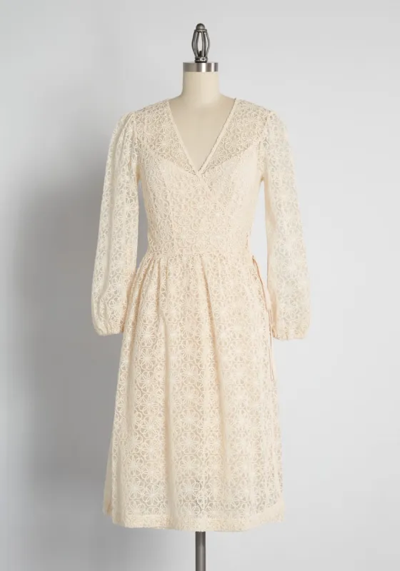 Magic In the Air Wrap Dress sold by Modcloth