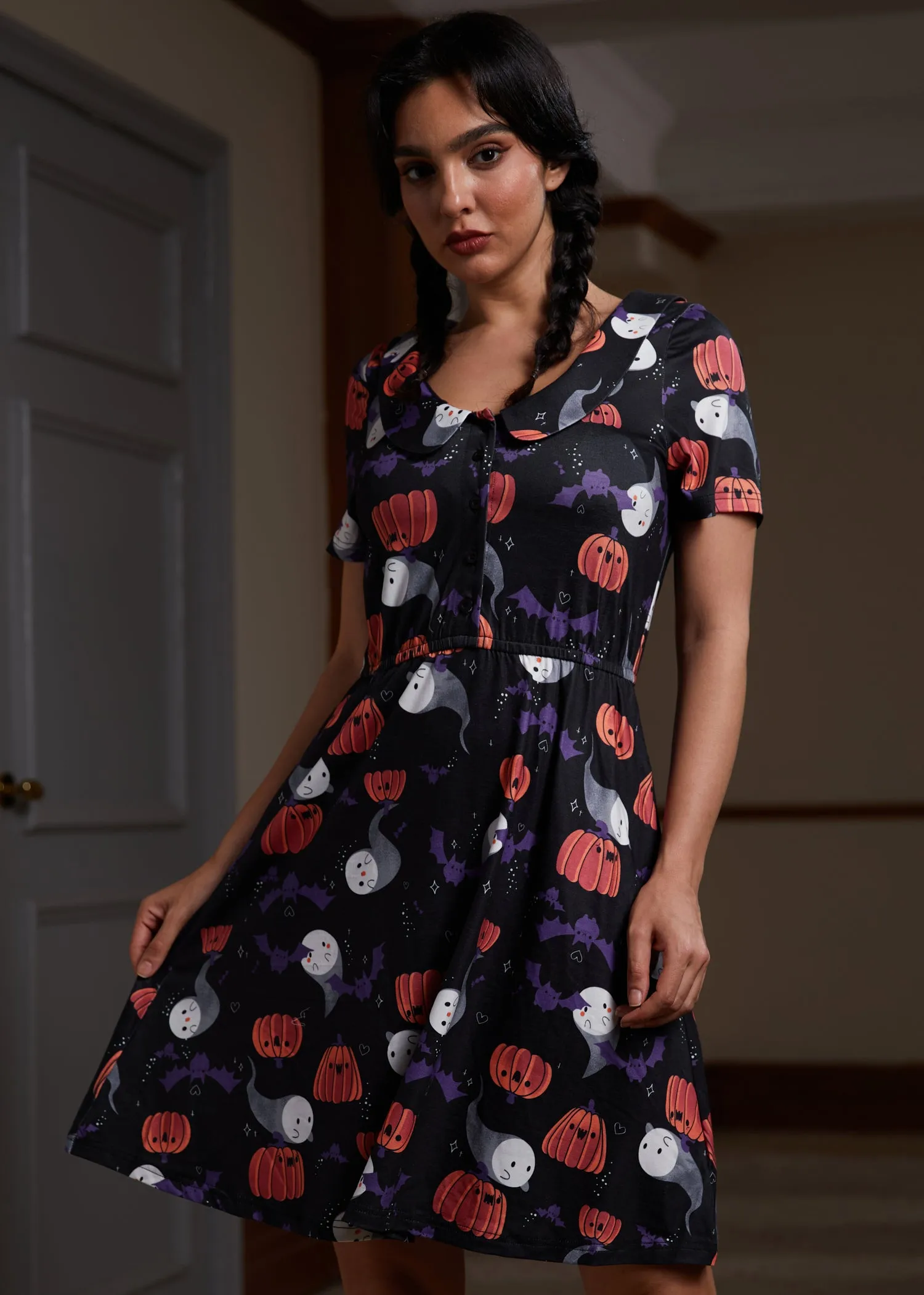 Sweet Shiver of Collared Dress sold by Modcloth