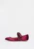 Caught My Eye Velvet Ballet Flat sold by Modcloth