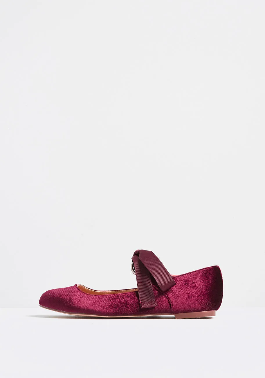 Caught My Eye Velvet Ballet Flat sold by Modcloth product image thumbnail 2