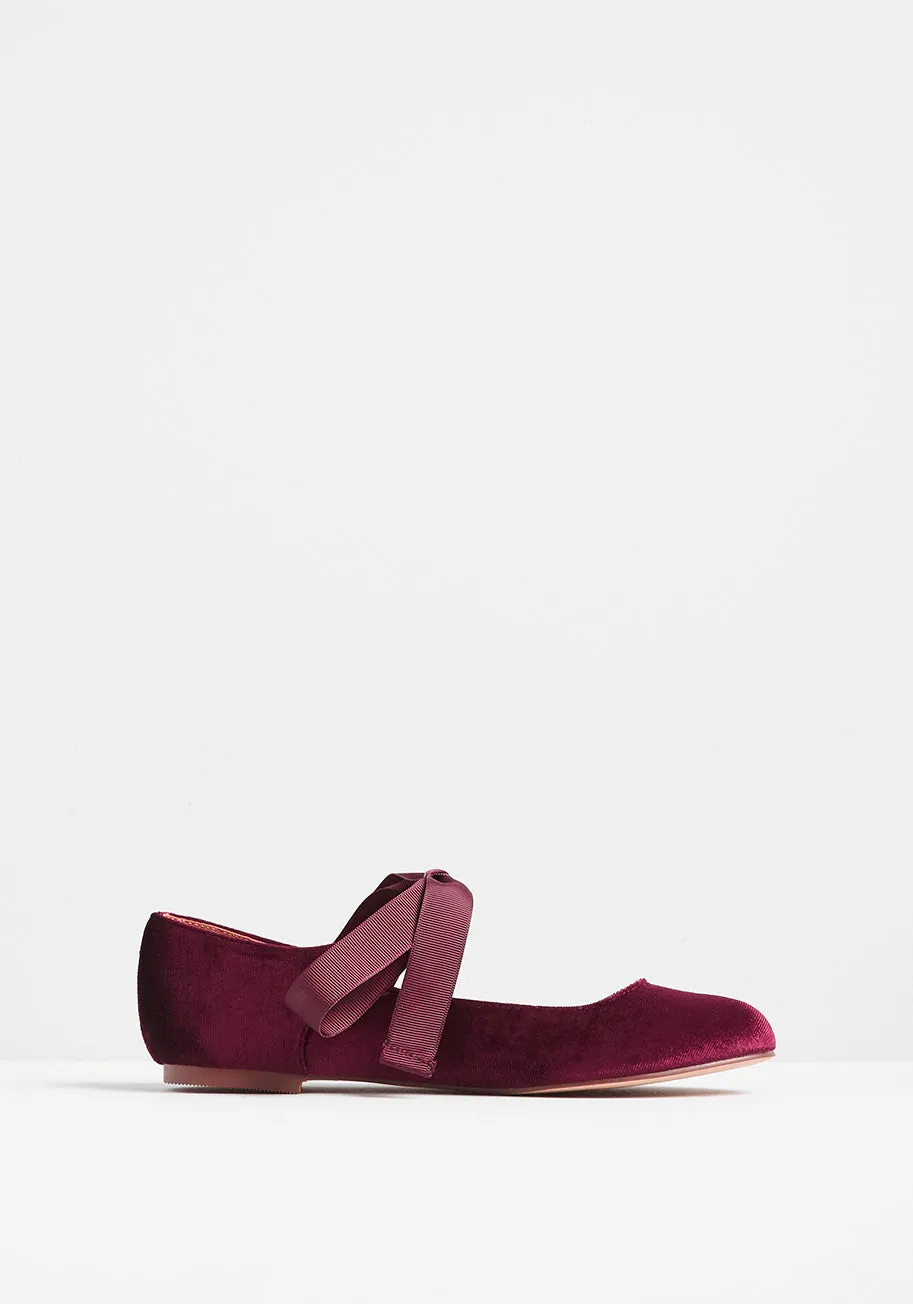 Caught My Eye Velvet Ballet Flat sold by Modcloth product image thumbnail 3