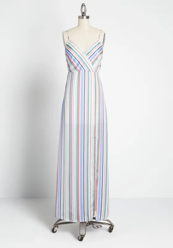 Stripe Your Interest Maxi Dress made by Modcloth