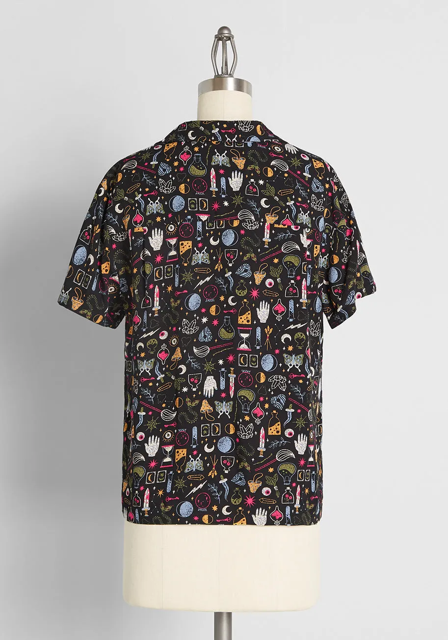 Immersed In Alchemy Button-Up Top sold by Modcloth product image thumbnail 2