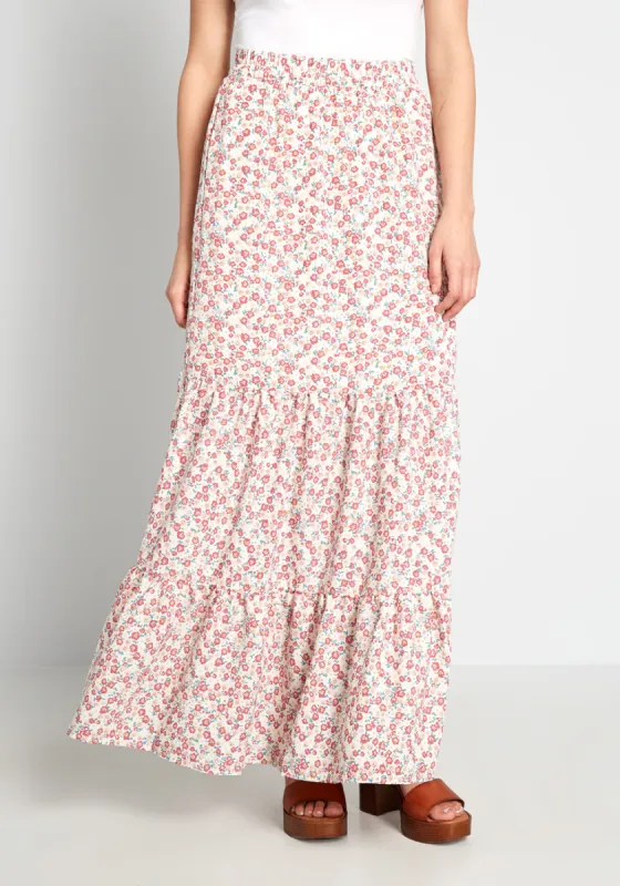 Play It By Tier Maxi Skirt sold by Modcloth