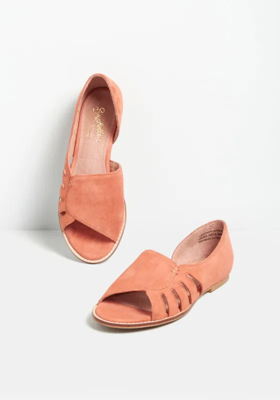 Radiant Suede Flat sold by Modcloth